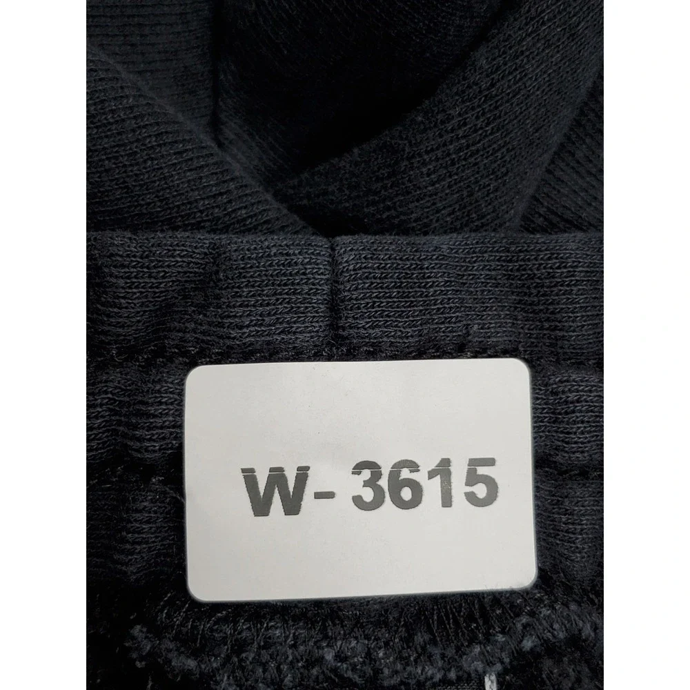 Stussy Men Activewear Pants M Black Embroidered Sweatpants Fleece READ